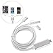 Produktbild Audio-Adapter Neue weiße Typ-C auf HDMI High-Definition-Bildschirm 1080P3 in 1 Universal-Handy zu HDMI-Linie-Kompatibilität