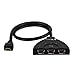 Price comparison product image Portta HDMI Switch Auto Switcher 3 Port 1 Out 3x1 V1.3 with 1.5 Feet Pigtail HDMI Cable Support 3D and 1080P Plastic Case for HDTV PS3 PS4 XboxOne 360 Blu-ray DVD STB PC