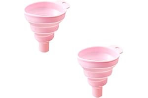 WATAWATA small funnels for filling bottles containers,foldable mini silicone funnel oil beer jam hip flask cosmetic liquid for kitchen Transfer Food Grade (2)