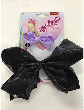 JoJo Siwa Glitter Bow 2 Pack - Black