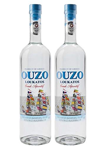 2x 0,7l Loukatos Ouzo 38% Vol. | Milder Ouzo aus Patras