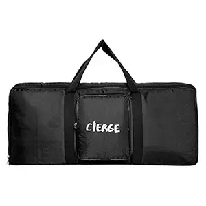 CIERGE Heavy Padded Keyboard Gig Bag/Cover for 61-Keys Yamaha or Casio Keyboard High quality material, Easy to carry with grip handle/Strong durable material (Black)