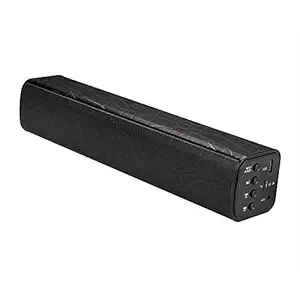 3NH ADDKEY 2017 Soundbar Wireless Bluetooth Speaker Portable Sound Bar with 3D Surround Stereo Home Speaker TF-Card USB Player Color Black Grain
