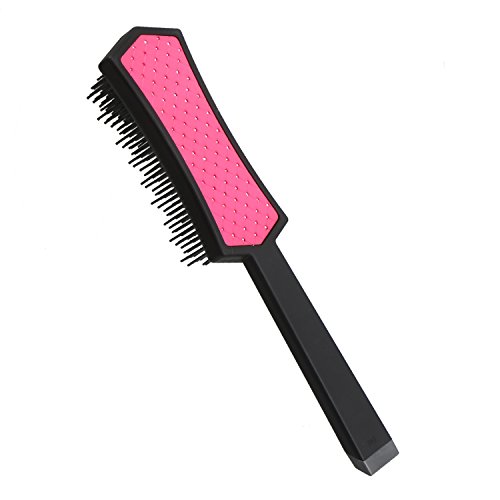 Segbeauty® Rosa Entwirren Kamm 3 Tier Borste Paddel Haarbürste , Schmerzfrei Nass Striegel Pinsel Kopfmassage , Entfernen Knoten & Tangles für langes starkes lockiges Haar