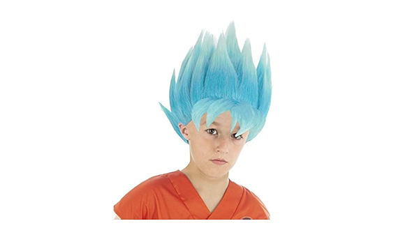 blue goku wig