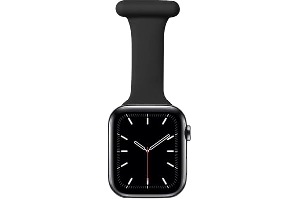 TRIXES Smart Watch Fob – silikon sjuksköterskor klocka – kompatibel med Apple Watch-enheter – stiftlås