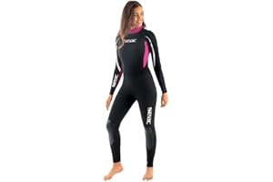 SEAC Relax Long Femme, Combinaison en Néoprène de 2,2 mm pour le Snorkeling, la Plongée Sous-Marine et Autres sports Nautiques
