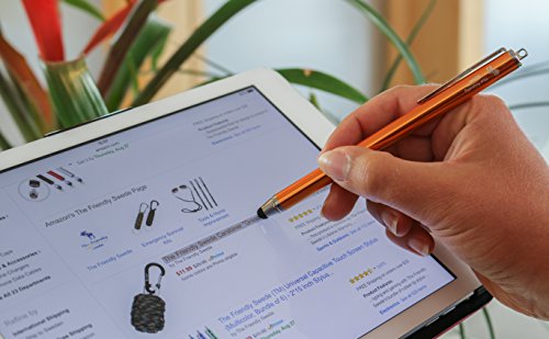[3 Stück] The Friendly Swede Touchscreen-Eingabestift Stylus mit dünner Spitze, 3x Ersatzspitzen, 2x Anhängern und Reinigungstuch - 6