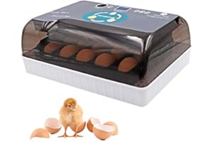 MUALROUS Incubator Fully Automatic 12 Types of Egg Incubator Digital Incubator with Temperature Control Function for Eggs Poultry Ducks Chickens