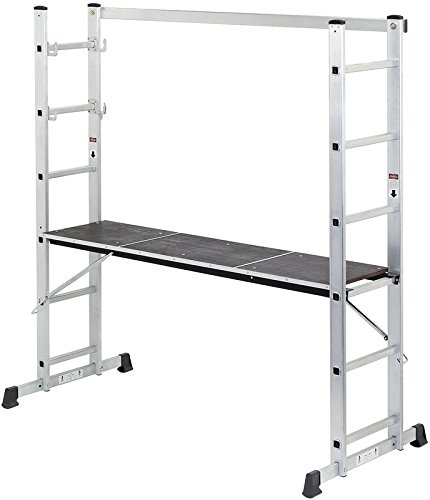 Preisvergleich Produktbild DRAPER 32845 Kombination Leiter und Plattform – Aluminium