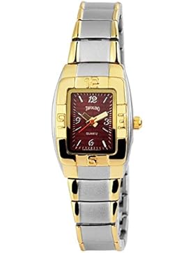 Tavolino Analog Damenuhr, Metall, Bicolor Bordeaux Rot - 100413800113