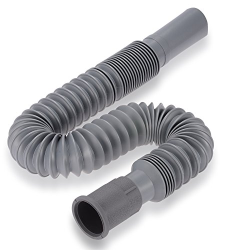 PChero Universal Flexibel Waschbecken Siphon, Stecker und Verwendung (Minimale Länge 32cm, Maximale Länge 80cm)