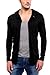 Maniac Mens Fullsleeve Hooded Black Cotton Shrug RS.599.00