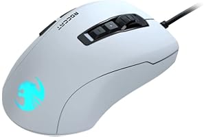 Roccat Kone Pure Ultra – lekka ergonomiczna mysz do gier (16000 Dpi czujnik optyczny RGB oświetlenie Ultra Light) biała