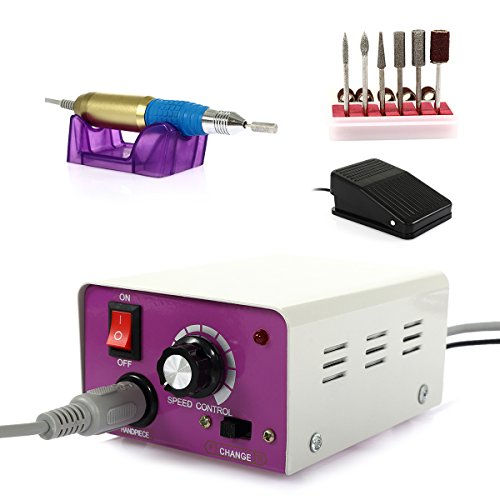 Nail Drill Machine, SymbolLife Professional Electric Nail Drill Machine Salon Nail File Acrylic Bit Manicure Pedicure Kit