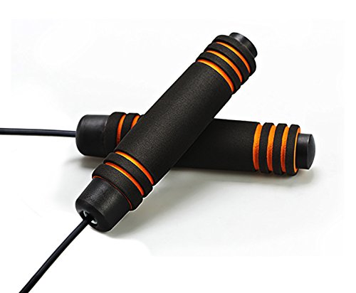 Bystep Jump Seil, einstellbare schwere schnelle Geschwindigkeit Kabel Skipping Seil mit komfortablen Griffen, Fitness Exerciser Springen Jump für alle Altersgruppen und Workout - 3