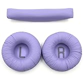 kılıfbenim Jbl Kulaklık Pedi 450/460/500/510 BT Tune 600T250/300 Uyumlu Jbl Kulaklık S&uuml;ngeri +Yastığı Takımı Mor