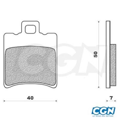 2EXTREME Plaquettes de frein arri/ère pour MBK Nitro 50