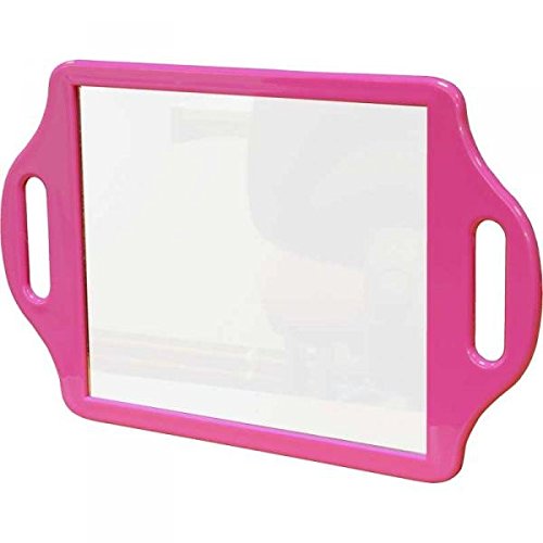 PROFESSIONAL SALON BARBER HAIRDRESSER 22cm BOND STREET BACK MIRROR - PINK