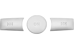 SG Store 3 Pegatinas de botón de Radio Multimedia para Coche con botón de Encendido y botón de Respaldo Compatible con Benz Clase B W246 Clase C W204 Clase E W212 Clase G