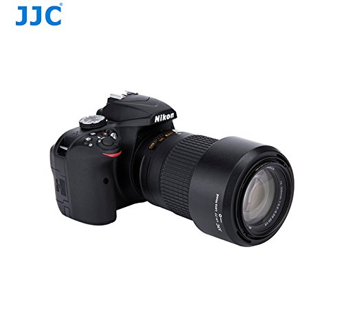 JJC Lh-77  d  di   Pare-Soleil pour Nikon AF-P DX NIKKOR 70   300  mm f 4 5   6 3  G Ed VR  Nikon AF-P DX NIKKOR 70   300  mm f 4 5   6 3  G Ed Objectif  remplace Nikon Hb-77  Pare-Soleil