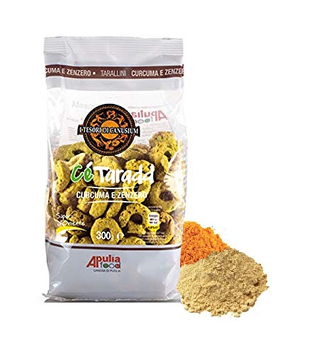 i Tesori di Canusium Ce'Taradd Tarallini Curcuma e Zenzero - 300 g