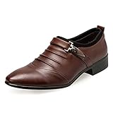  Anzugschuhe Herren Slipper Anzug Schuhe Derby Oxford Lederschuhe Business Hochzeit Männer Leder Winter Herrenschuhe Weiß Hellbraun Schwarz 38-48 BR48