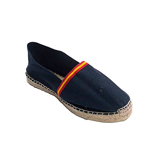 Alpargatas de Esparto Bandera de España Made in Spain en Azul Marino Talla 38