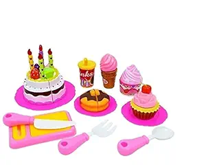 MPH ENTERPRISE Cake Pretend Play for Kids,Cake Toys for Kids,Cake Toys,Food Toys for Kids, Birthday Party Gift Toy Set ,Cake Toy Cutting for Kids with Candles