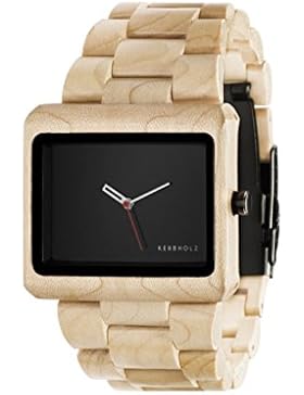 Kerbholz Herren-Armbanduhr Reineke Analog Quarz Holz 0705184599523