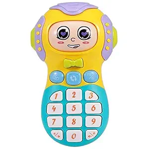 JMV Battery Operated Smart Musical Changing face Mobile Phone for Kids Educational Learning Activity Phone Toy for Kids(1 Piece)(Multicolor)