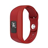 Igemy Sport Weiches Silikon Armband Ersatz Bügel für Garmin Vivofit 3 Watch (Rot)