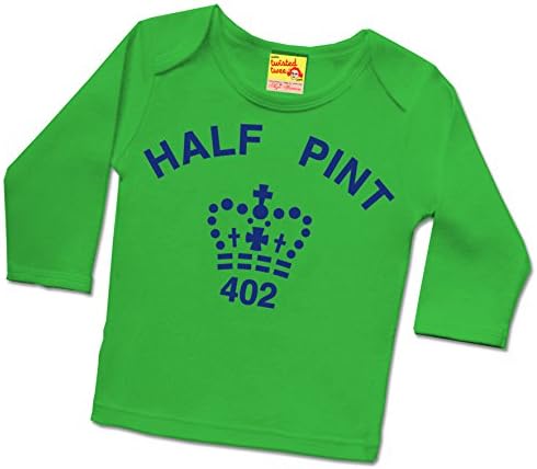 Half Pint T Shirt in Green and Navy (0-6 months)