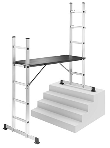 Hailo 1055-001 ProfiStep multi Aluminium Gerüst und Leiter - 4