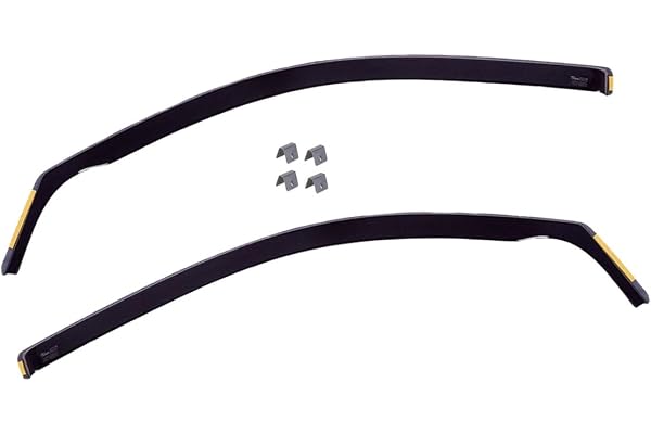 J&J AUTOMOTIVE | Heko Deflecteurs d'air Déflecteurs de Vent Compatible avec Berlingo 2008-2018, Ensemble 2 pi?Ces, Aérodynamique, Montage Facile