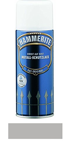 400 ml Hammerite Direkt auf Rost Metall-Schutzlack Spray Silber, Glanz