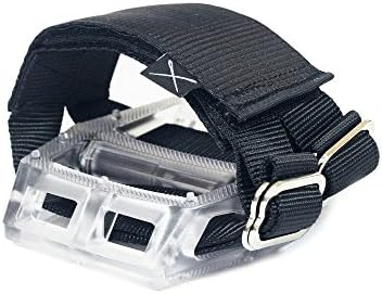 Strap Attachment Foot Strap for Bicycle Pedal Horizontal Black