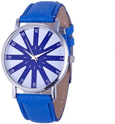 Womens Quartz Watches, Hemng Numera Analog Clearance Lady Wrist Watch Female watches on Sale Watches for Women, Round Dial Case Comfortable Leather Wristwatch (Deep Blue)