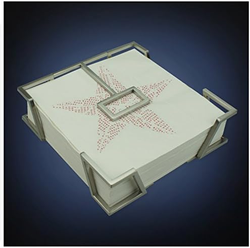 ArtsOnDeskModern Art Dinner Napkin Holder st216 Stainless Steel Satin Finish Patent Applying for- Dinner Luncheon Lunch Paper Napkin Holder Dispenser Organizer Christmas Thanksgiving Gift.