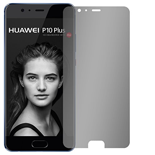 Slabo Blickschutzfolie für Huawei P10 Plus Sichtschutz Displayschutzfolie (verkleinerte Folien, aufgrund der Wölbung des Displays) "View Protection" Schwarz - privacy MADE IN GERMANY