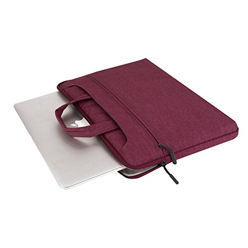 Cuitan 13-13.3 Zoll Notebooktasche für Apple MacBook / Acer / Asus Zenbook / Dell / Toshiba, Laptoptasche Laptophülle Handtasche Schultertasche Umhängetasche Sleeve für Notebook 13″-13.3″ – Lila - 2