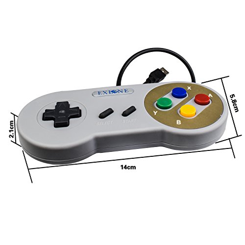 Exlene   3 Pack Retro USB SNES Super Nintendo Juego Controlador Gamepad Joystick para Windows PC   MAC