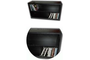 CUIDATUMUSICA Mueble Estanteria negra para guardar 100 CD Compact Disc/Ref. MAR035