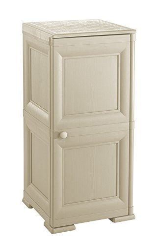 Tontarelli Omnimodus Colonnina 2 Moduli Ante Lisce, Angora, 40x47x85.5 cm