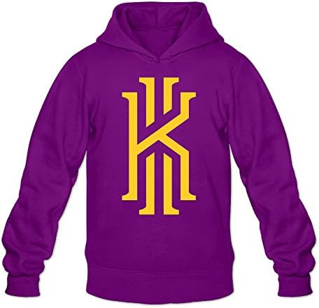 YQUE Men's 2# Basketball Player Kyrie K Irving Hoodies Sweatshirt Black -  Purple -
