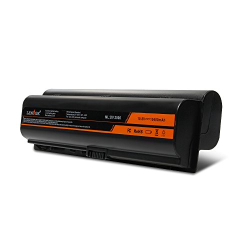LENOGE Hochleistung Neu Akku Für HP Li-ion Ersatz Laptop Batterie (Mit Samsung Zellen) 12 zell 10400mAh Pavilion DV2000 DV2100 DV2500 DV2600 Serie, für P/N 446506-001 geeignet - 18 Monate Garantie