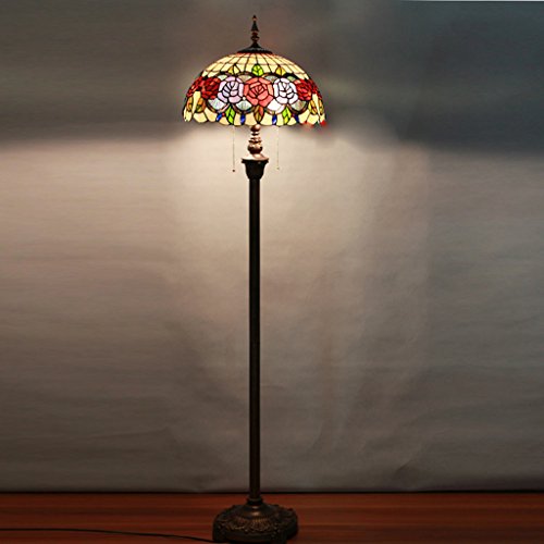 SINCERE@ 16 Zoll Tiffany Retro Pastoral Wohnzimmer Im Europäischen Stil Stehlampe Nacht Glass Art Cafe Bar Licht