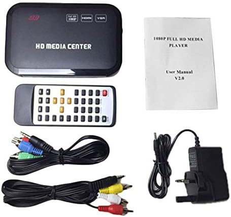 1080P Full High Definition High Definition Multimedia Interface Media Player Black