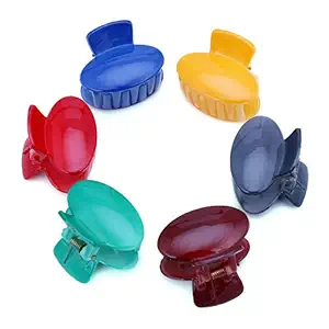 Sukkhi Attractive Butterfly Hair Clip Accessories for Women & Girl, Size: M, Multicolor, 6 Count