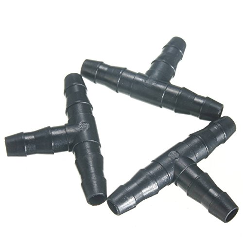 KING DO WAY 50x Bewaesserung Garten Sprinkler Micro Drip T-Stueck 3mm Reihentropfer Spruehduesen Pflanze OVP - 3